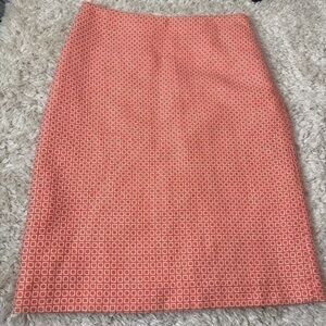Boden Womens A-line Geometric Wool/Linen Skirt size 4L
